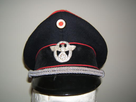 Fire Police Officers Schirmmutzen ( Peaked  Cap )