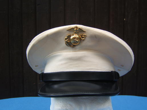 U.S. Marine Corps White Visor Cap