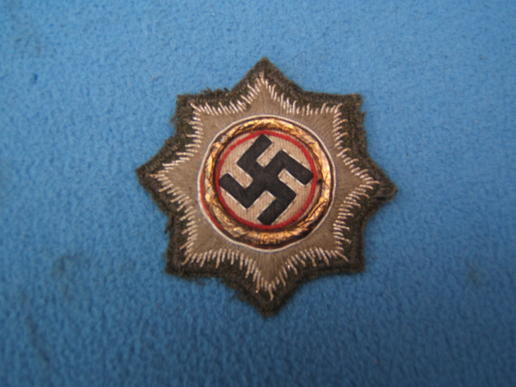 Embroidered German Cross in Gold