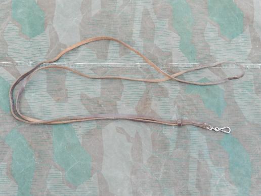 German Pistol Leather Lanyard