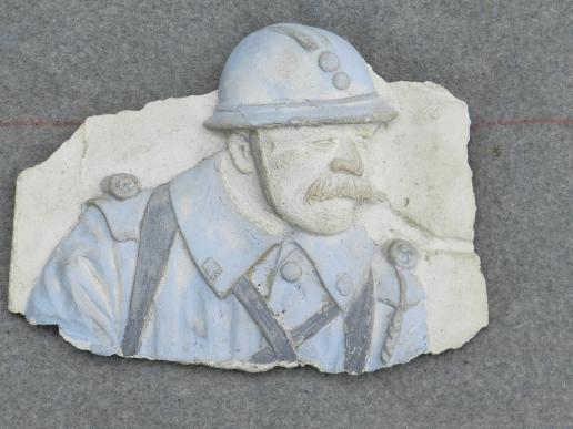 Plaster Sculpture WW1 French Soldier