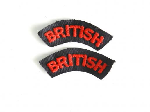 British Red Cross Shoulder Titles