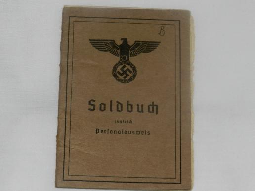 Army Panzer Enlisted Man's Soldbuch