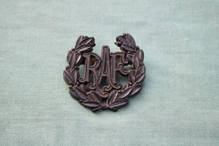 War Economy Royal Air Force Cap Badge