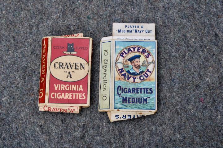 British Period Cigarette Packets