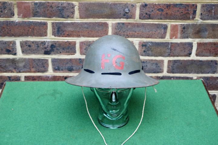 British Home Defence Zuckerman Helmet ( Fire Guard )