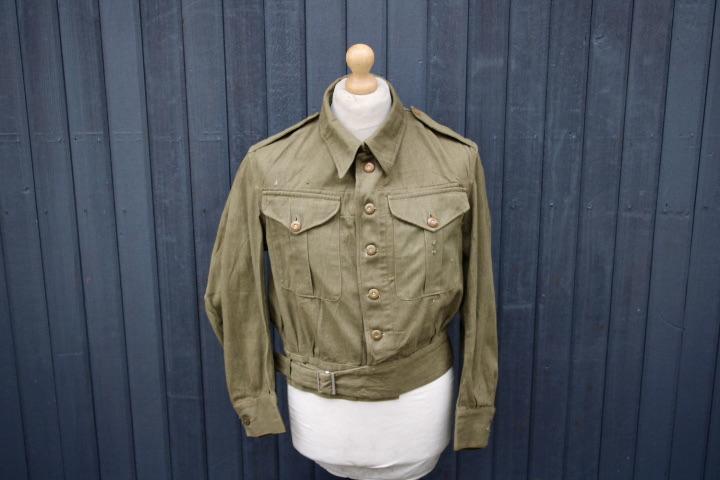 British Early War Denim BD Blouse