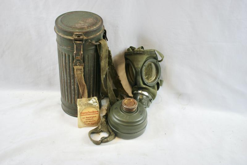 German M30 Gas Mask & Canister