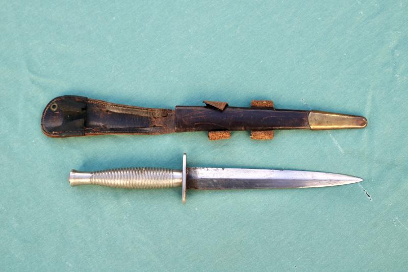 British 3rd Pattern Nickel Finish Commando Dagger