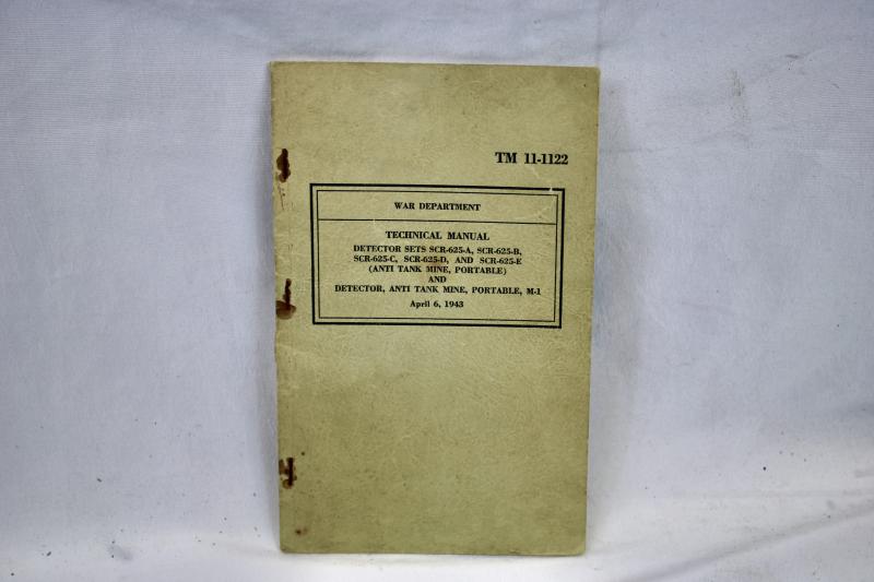 U.S. Armed Forces TM11-1122 Mine Detector Manual