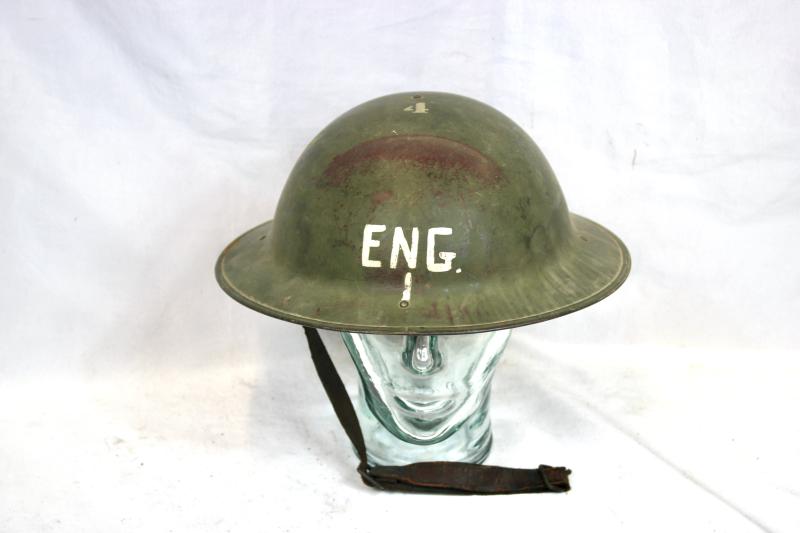 U.S. Private Purchase Officers M1917A1 Helmet 1st Engineer Battalion