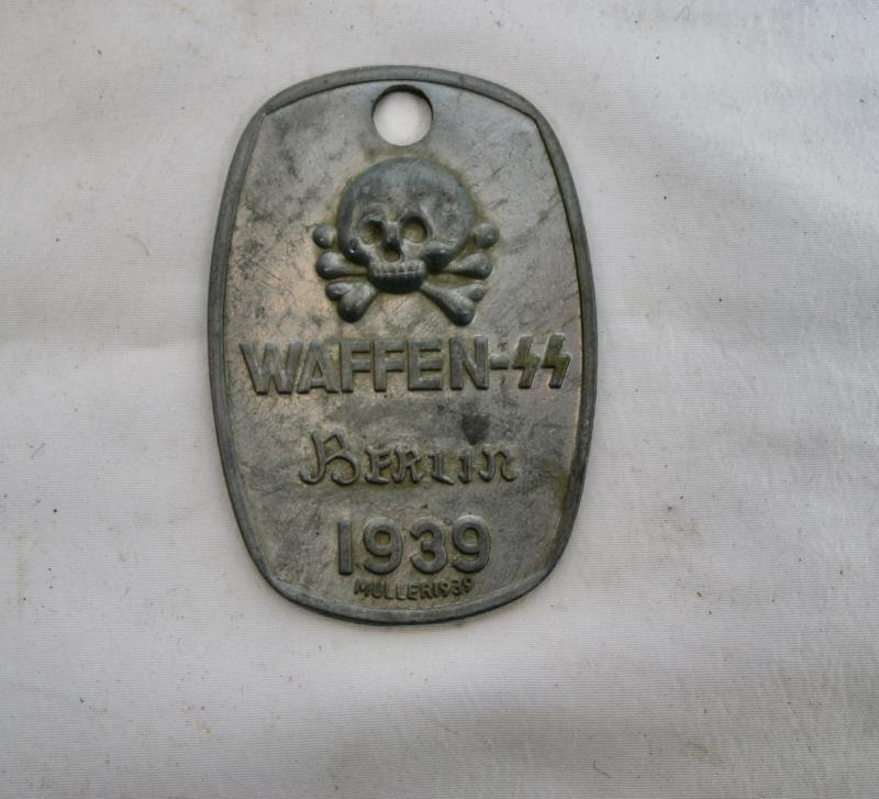 Reproduction Waffen-SS ID Tag