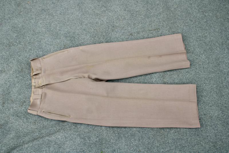 U.S. Officers Wool Elastique Drab Trousers