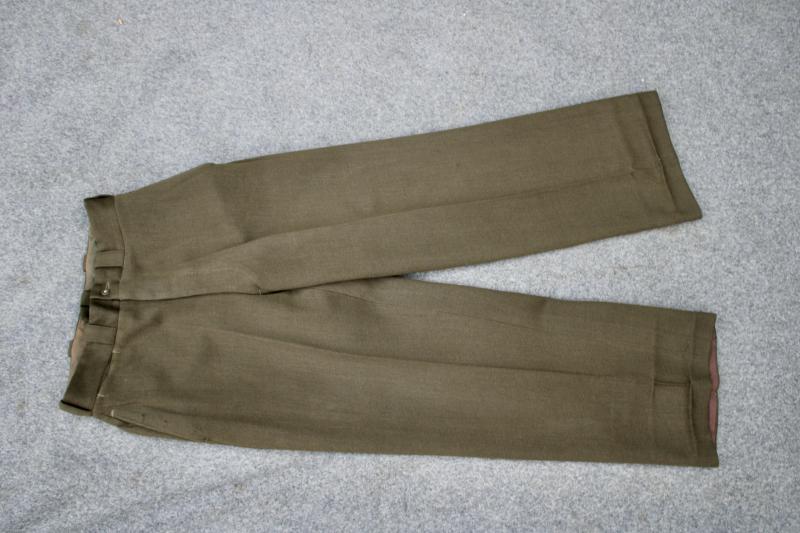 U.S. Officers Wool Elastique Dark Trousers