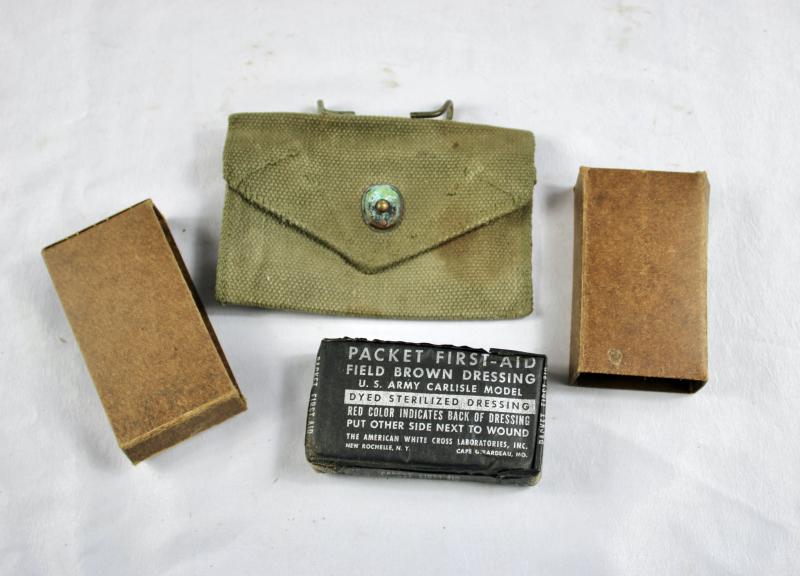 U.S. M1942 Field Dress Pouch & Carlisle Packet