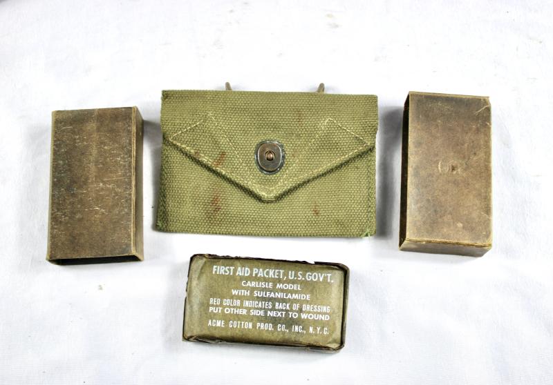 U.S. M1942 Field Dress Pouch & Carlisle Packet