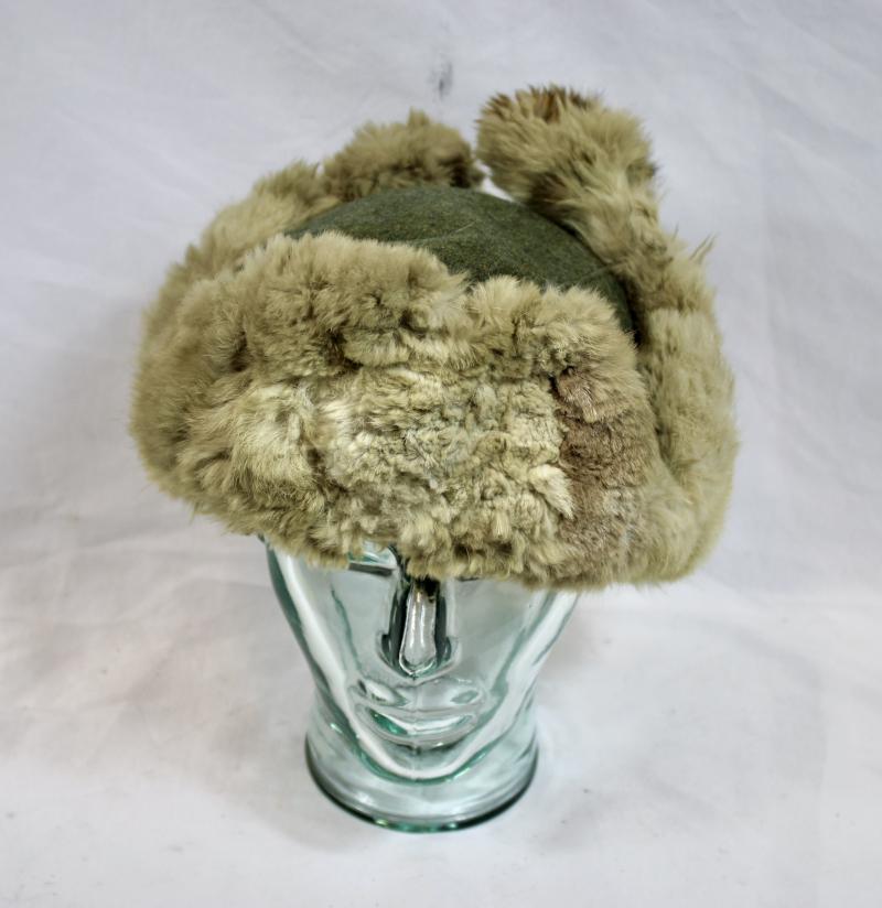 German Army Rabbit  Fur Cap