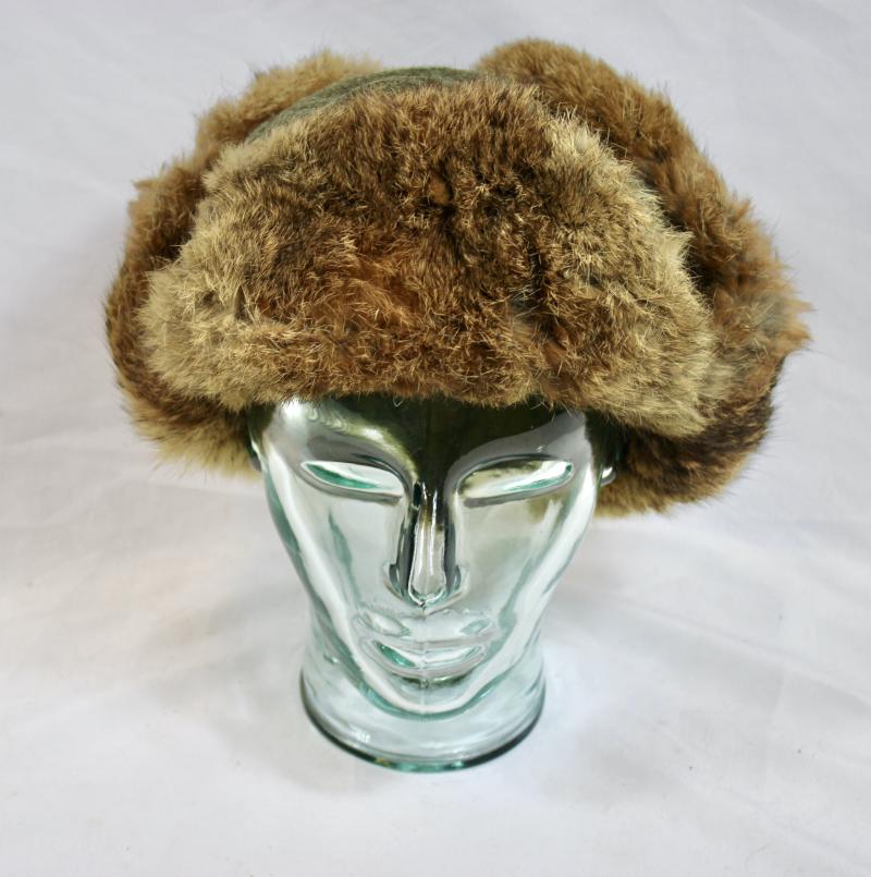 German Army Rabbit  Fur Cap