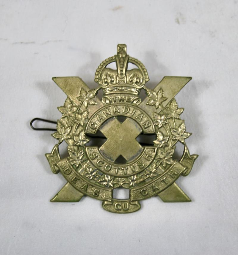 Canadian Scottish Regiment Cap Badge.