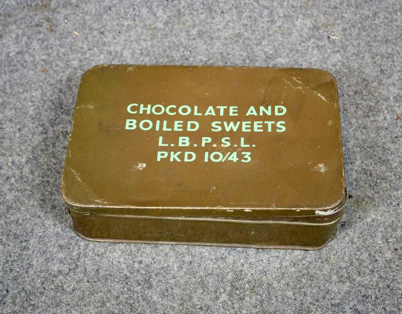 British Chocolate & Boiled Sweets Ration Tin