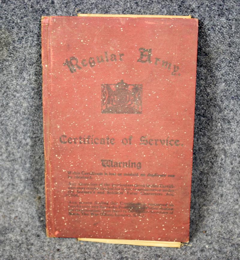 British Army Certificate of Service Book