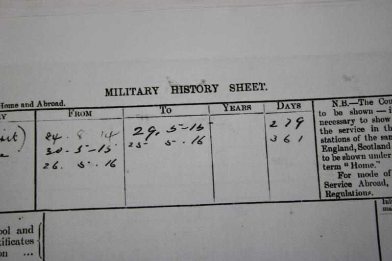 WW1 Trio Medal Group & Service Record