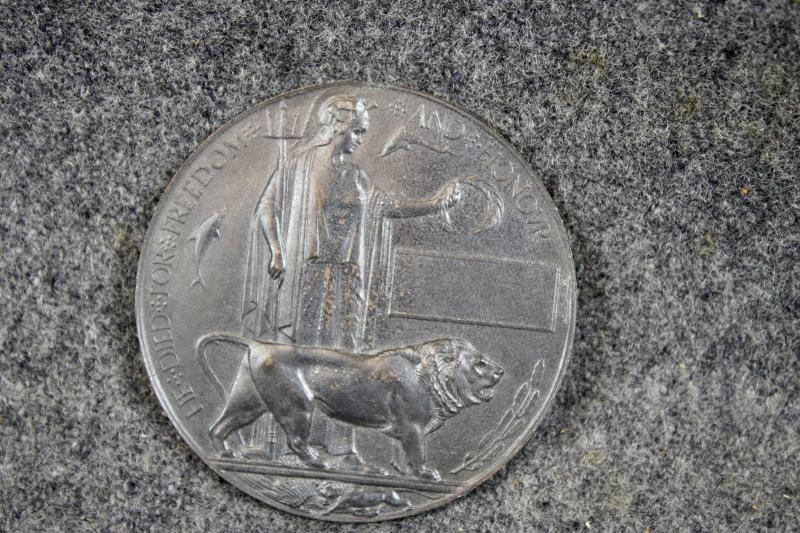 British WW1 Death Plaque