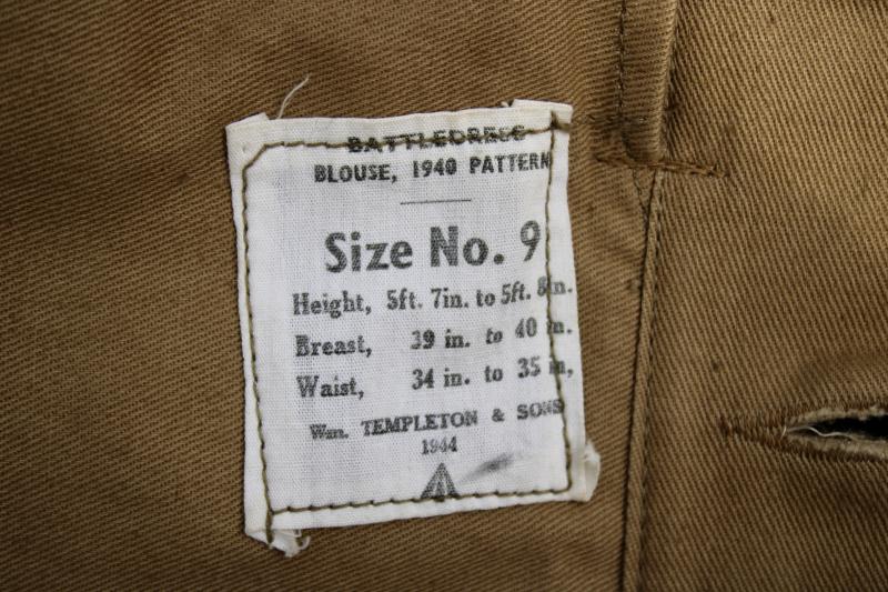 British R.A. 40 Pattern Battle Dress Blouse