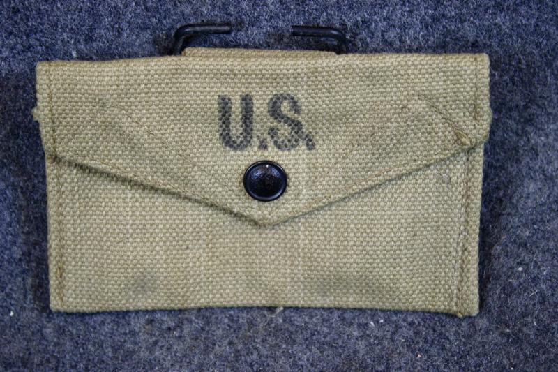 U.S. British Made Field Dressing Pouch & Carlisle Field Dressing Tin