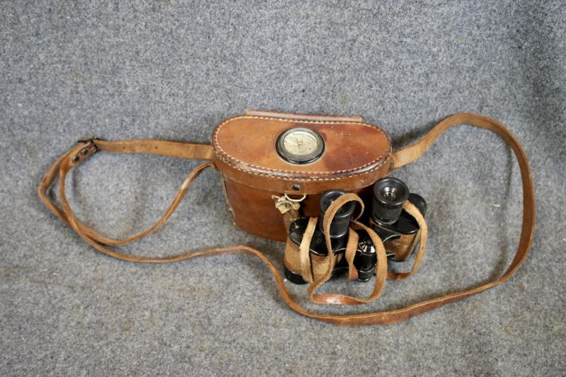 U.S. Type E 6x30 Binoculars & Carrying Case