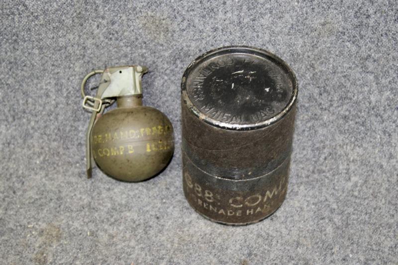 U.S. Inert M67 Grenade & Container