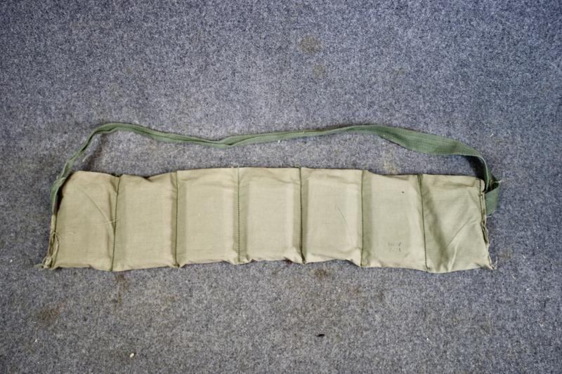 U.S. Ammunition Bandolier & Seven Dummy M16 Magazines