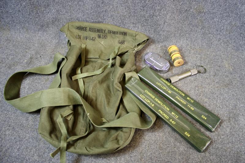 U.S. M183 Demolition Bag & Contents