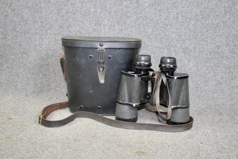 German 7x50 Gas Mask Binoculars & Carrying Case