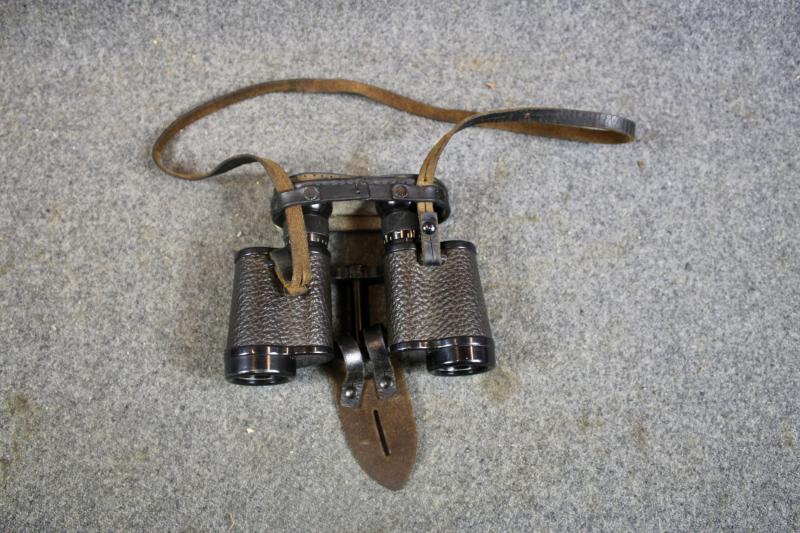German 6x30 Binoculars & Bakelite Carrying Case