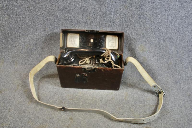 German M33 Field Phone & Shoulder Strap