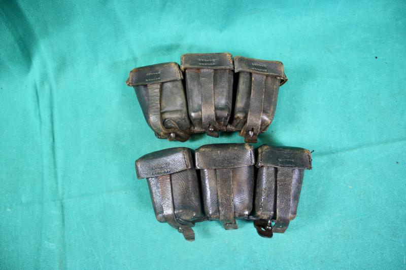 German G98 Ammunition Pouches.           ( Unit Marked )