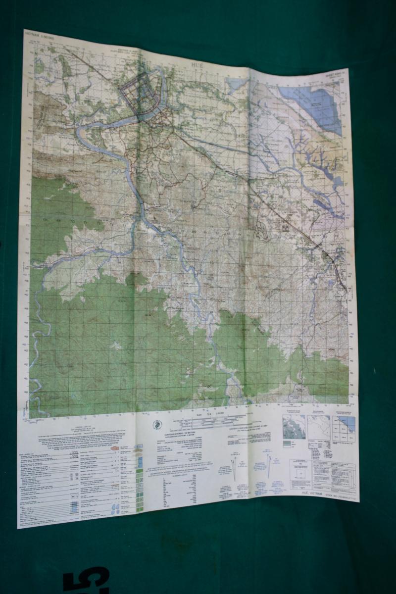 Reproduction Vietnam Map Hue