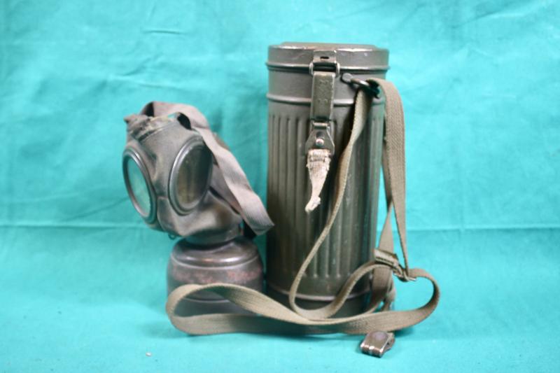 German Gas Mask & Canister