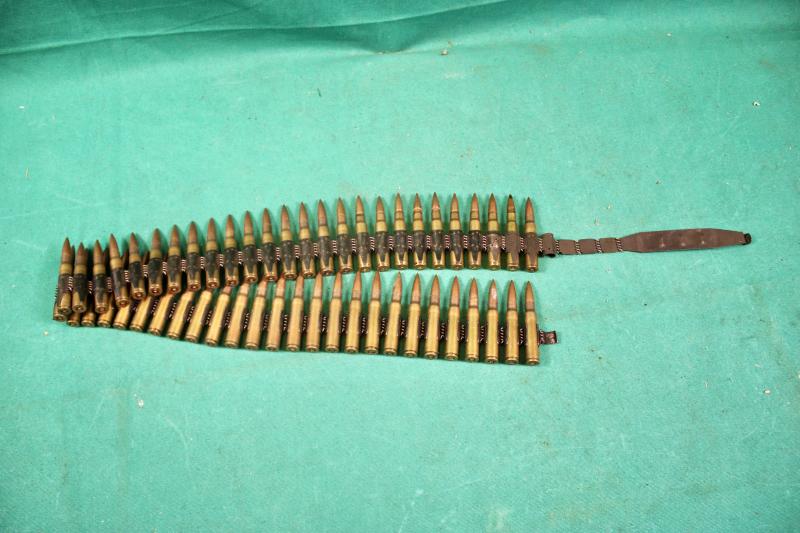 German MG34/42. 7.92mm Inert 50 Round belt & Starter Tab