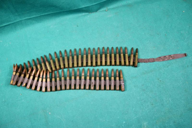 German MG34/42. 7.92mm Inert 50 Round belt & Starter Tab