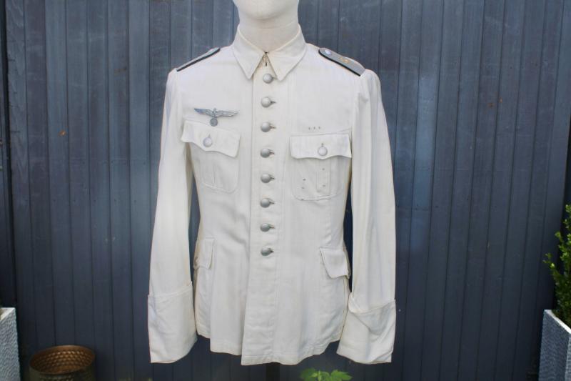 German Army Officers Summer White Tunic