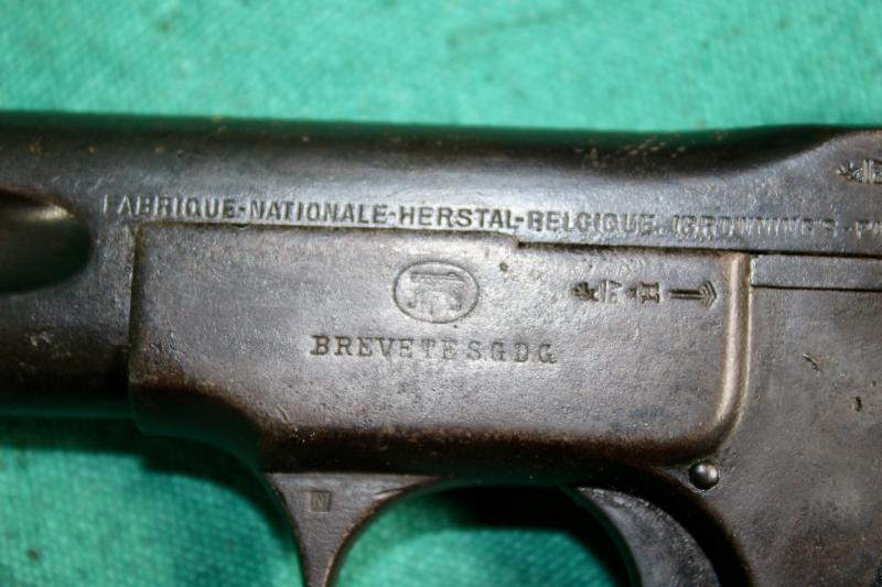 Deactivated Belgium Browning Model 1900 Pistol