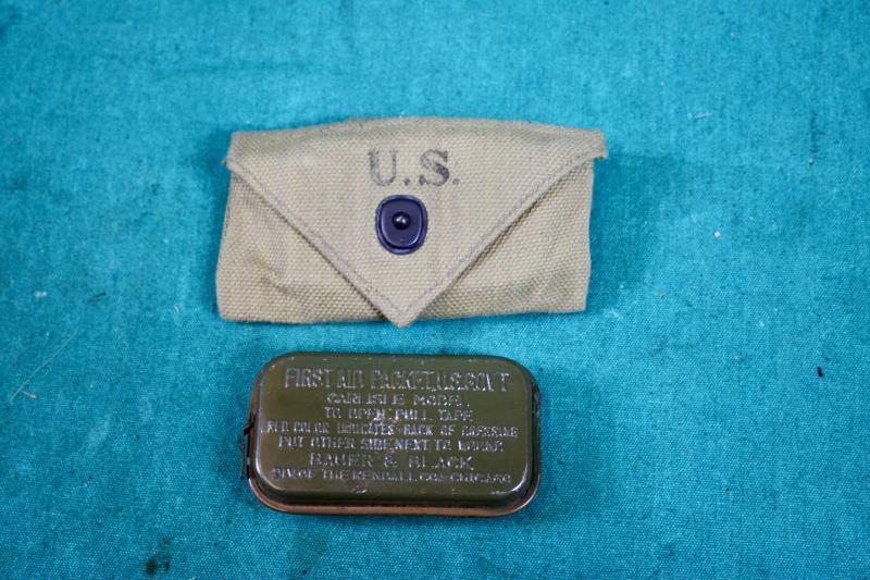 U.S. M1924 Field Dress Pouch & Carlisle Tin